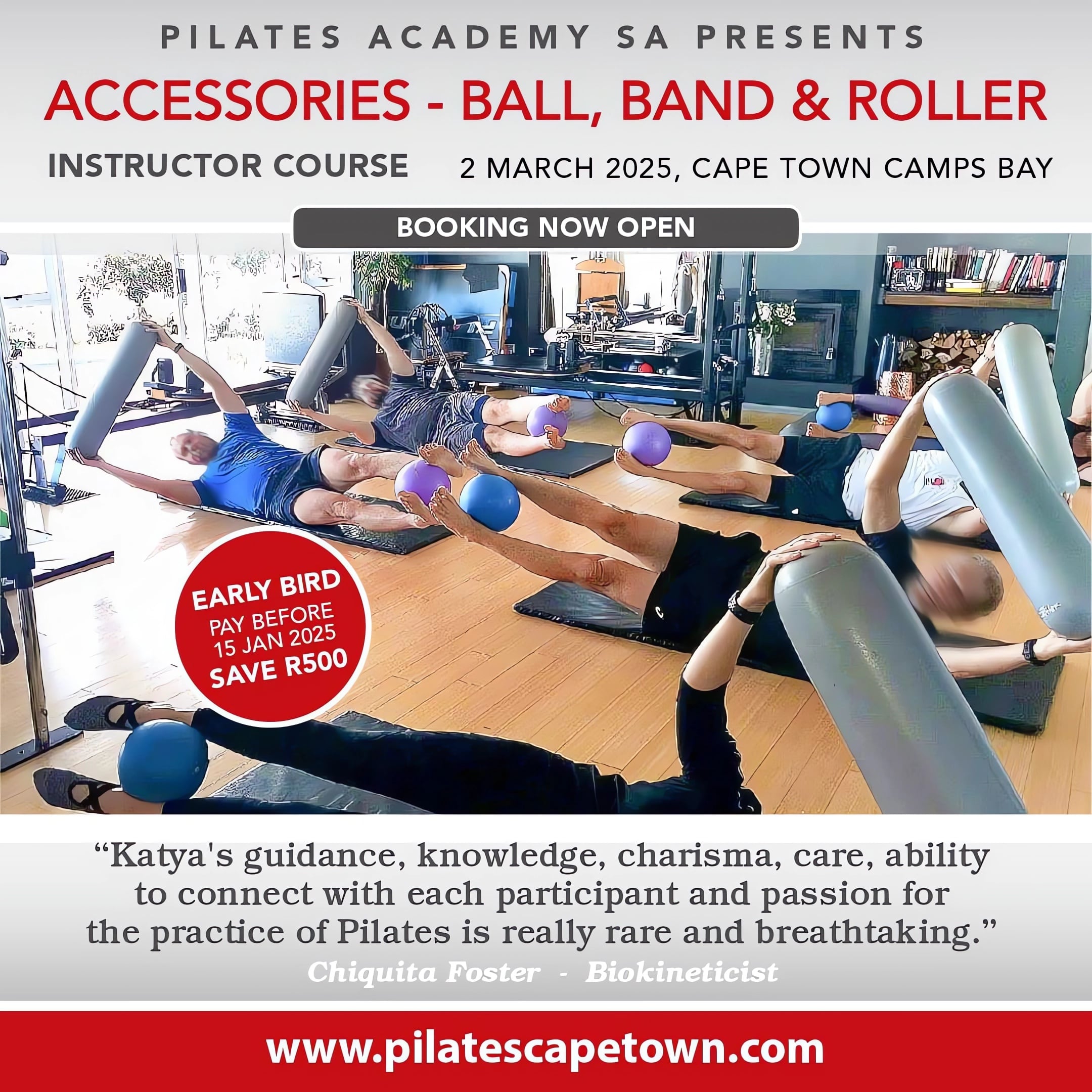 Instructor Course - Pilates Accessories: Ball, Band & Roller