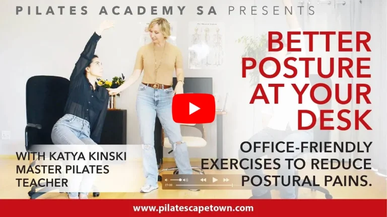 Better Posture At Your Desk - Free Pilates Tutorial